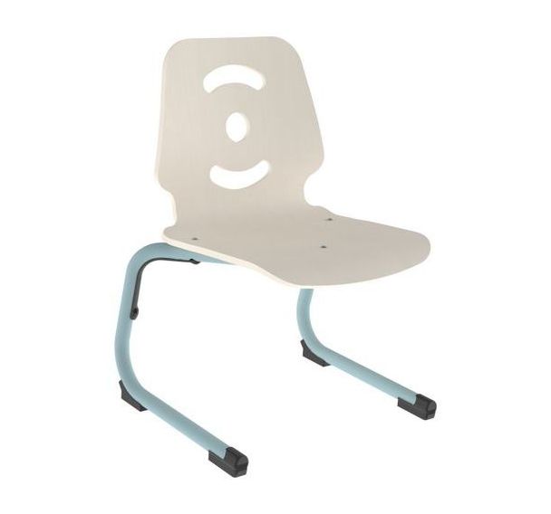 Chaise Sweet II AST coque Smiley bois naturel ou teinté - Mobidecor