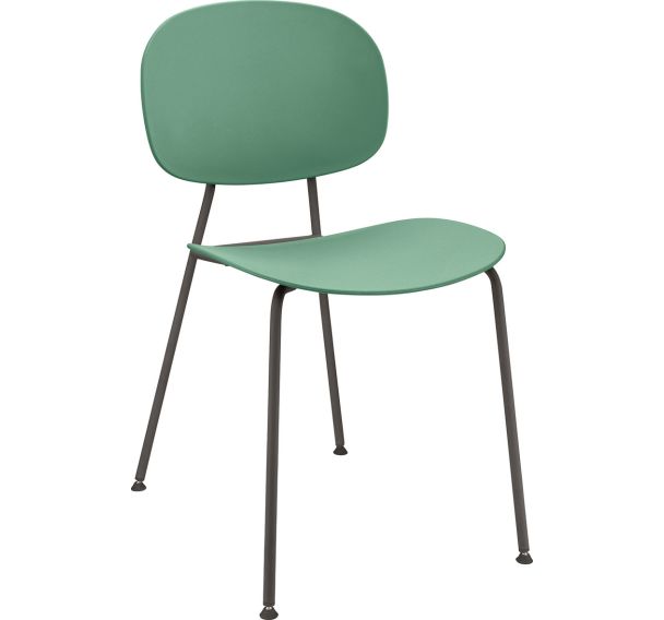 Chaise Tondina Pop structure métal finition brillante Infiniti