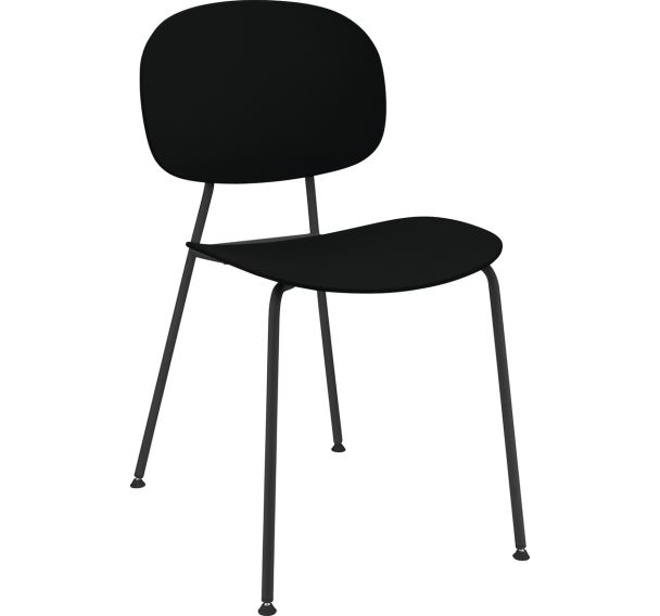 Chaise Tondina Pop structure métal mat Infiniti