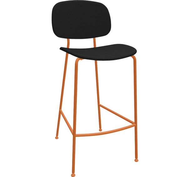 Chaise Tondina cuivrée, assise et dos tissu Byte Infiniti