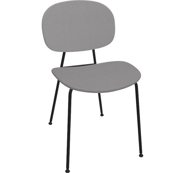 Chaise Tondina finition mat assise et dos simili cuir Infiniti