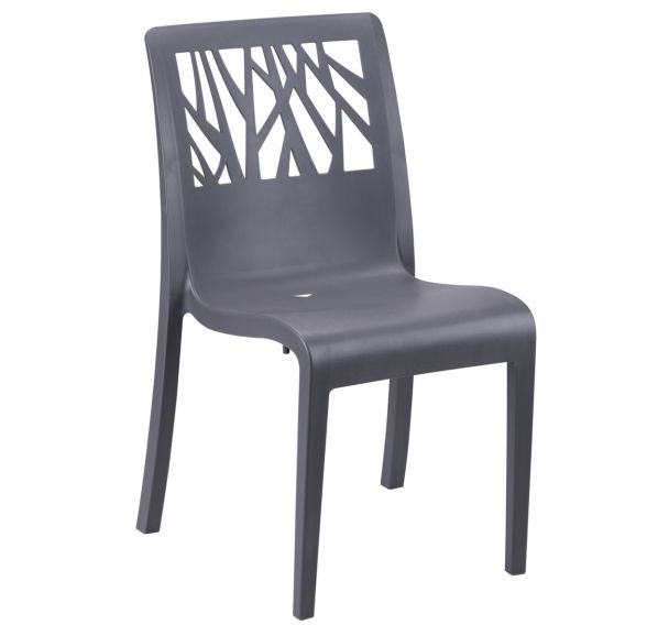 Chaise Végétal polypropylène recyclé - anthracite