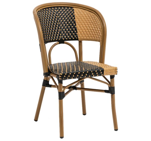 Chaise bridge Vincennes structure alu bois Stamp