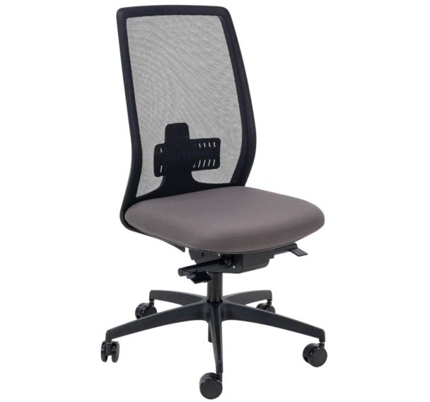 Chaise bureau OREGON tissu uni - Quadrifoglio