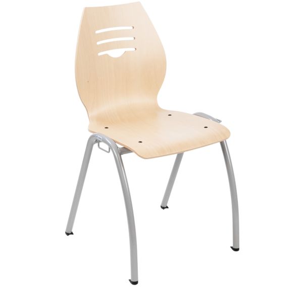 Chaise coque bois Java 4 pieds - Manutan Expert