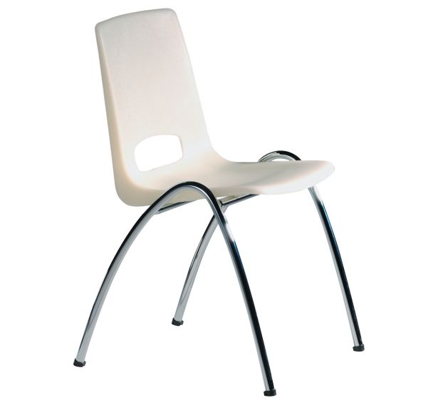 Chaise coque transparente Ass. L:40 cm Ass. H:44 cm