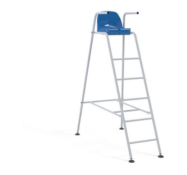Chaise d'arbitre en acier galvanisé plastification blanche