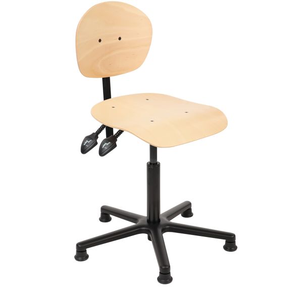 Chaise d'atelier bois Robusto patins version synchrone