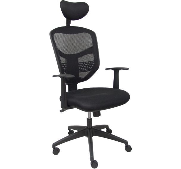 Chaise de bureau Chinchilla avec accoudoirs fixes