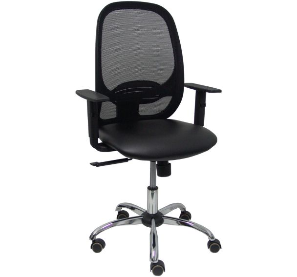 Chaise de bureau Cilanco similicuir roues en nylon