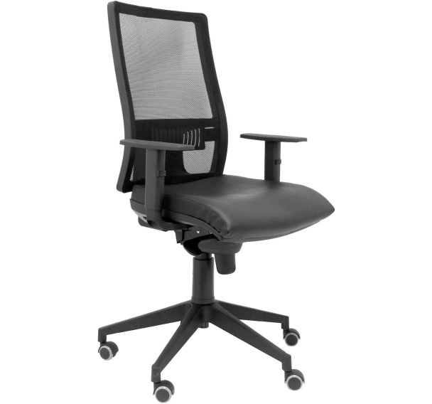 Chaise de bureau Horna en cuir