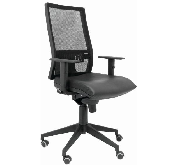 Chaise de bureau Horna en similicuir
