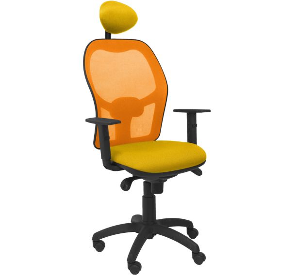 Chaise de bureau Jorquera avec dossier orange - Piqueras y crespo