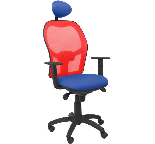 Chaise de bureau Jorquera avec dossier rouge - Piqueras y crespo