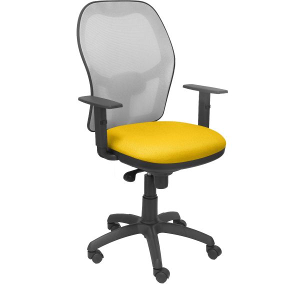 Chaise de bureau Jorquera bras réglable dossier gris-Piqueras y crespo