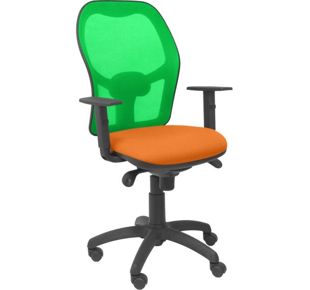 Chaise de bureau Jorquera bras réglable dossier vert-Piqueras y crespo