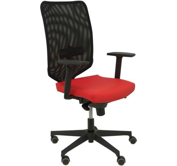 Chaise de bureau Ossa negra similicuir - rouge