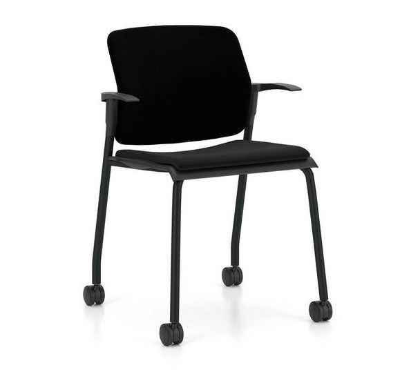 Chaise de conférence Wikido - Avec accoudoirs et roulettes