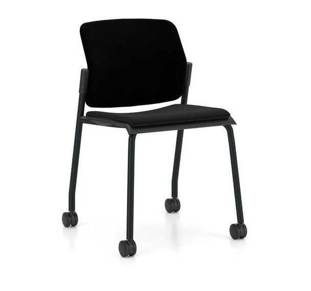 Chaise de conférence Wikido avec roulettes sans accoudoirs