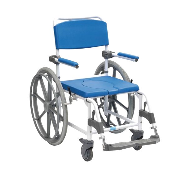 Chaise de douche Aston grandes roues