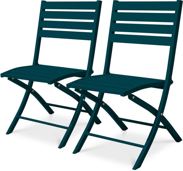 Chaise de jardin en aluminium - Lot de 2 - City Garden