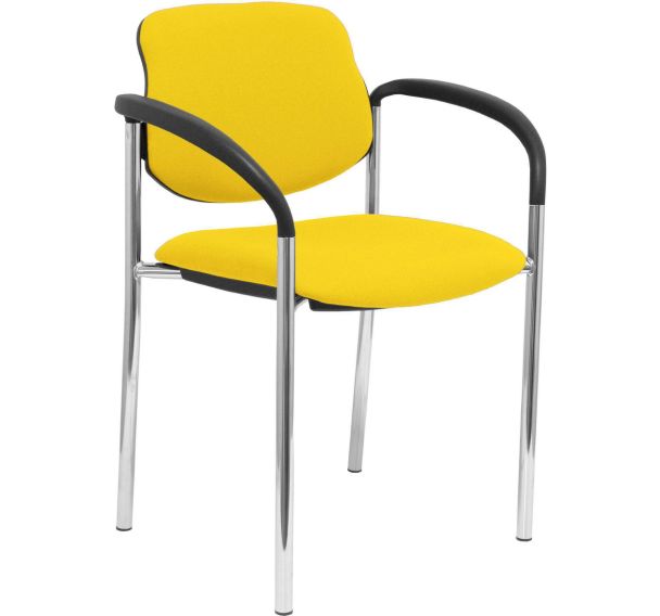 Chaise de réunion Villalgordo avec accoudoir noir - Piqueras y crespo