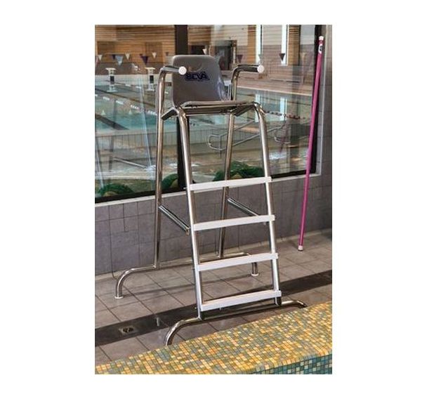 Chaise de surveillance 1,8m en inox