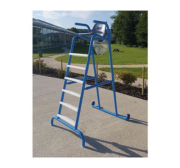 Chaise de surveillance à roulette 2,26m en acier