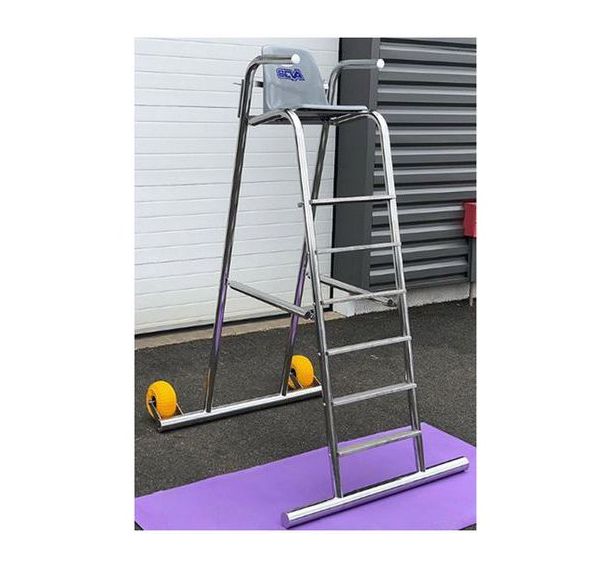Chaise de surveillance plage 2,26m en inox