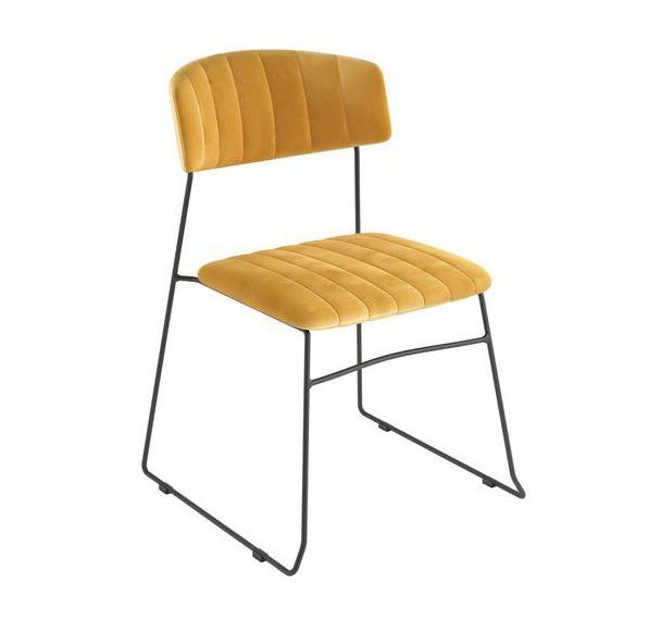 Chaise empilable MUNDO velours