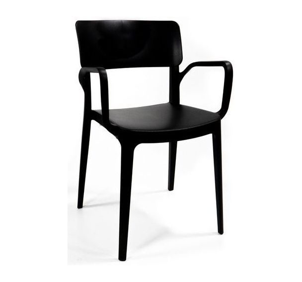 Chaise empilable en plastique Wing avec accoudoirs - Veba