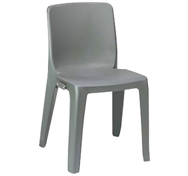 Chaise empilable et assemblable Denver M2, anthracite - Grosfillex