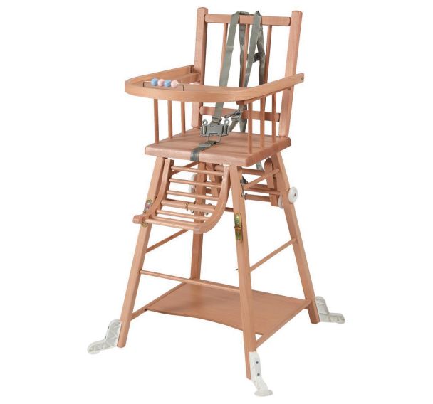 Chaise haute traditionnelle MARCEL transformable - Combelle