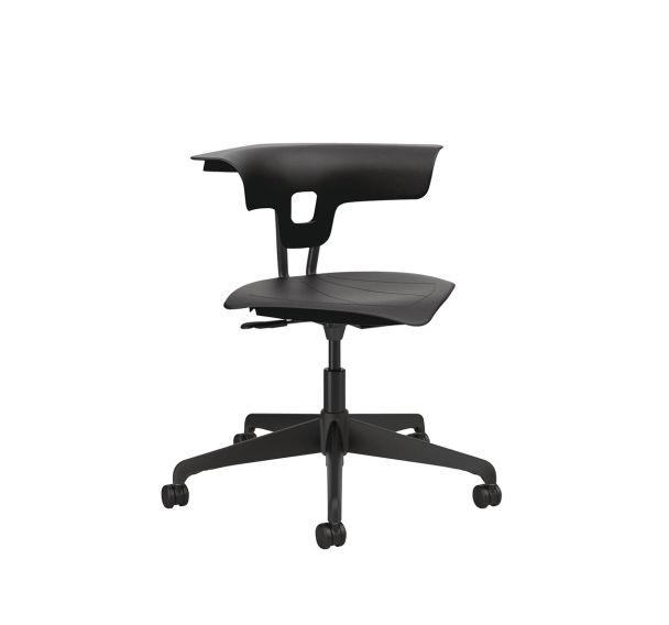 Chaise hauteur réglable Ruckus base sur roulettes