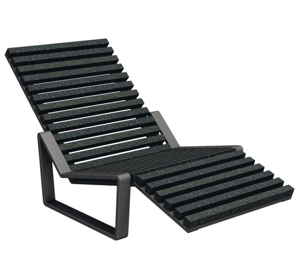 Chaise longue Arbane Ipra/alu - Urbemob