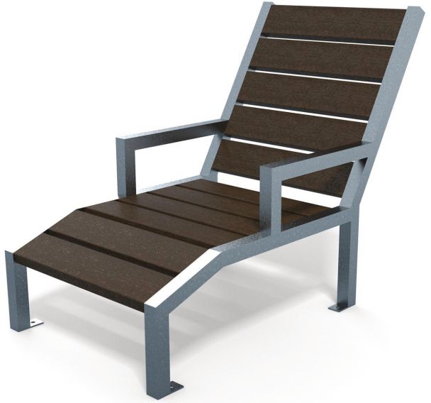 Chaise longue Elégance avec accoudoirs Espace Urbain