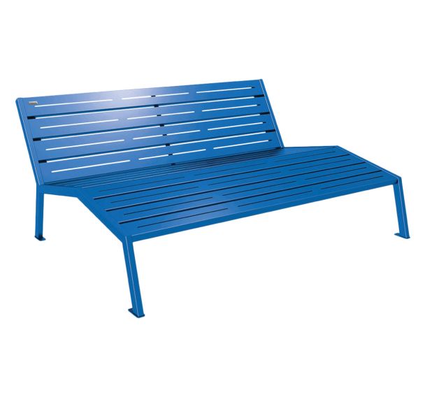 Chaise longue Silaos 3 places acier - Procity