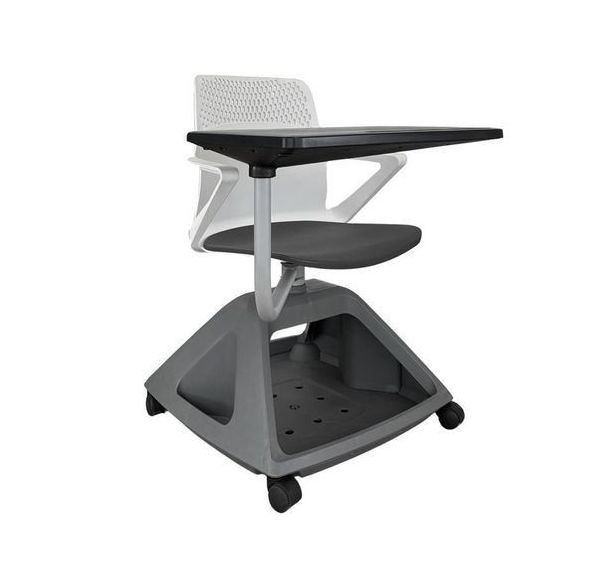 Chaise mobile avec tablette Rover noire - Bicolore