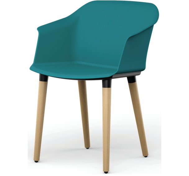 Chaise multiusage avec pieds bois Scott - Eol