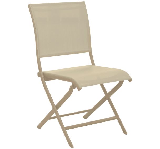 Chaise pliante ELEGANCE TPEP/alu Proloisirs