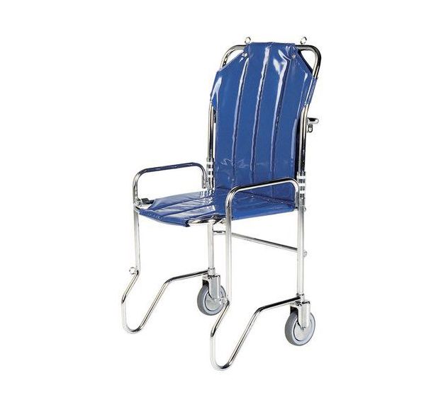 Chaise portoir pliable bleue