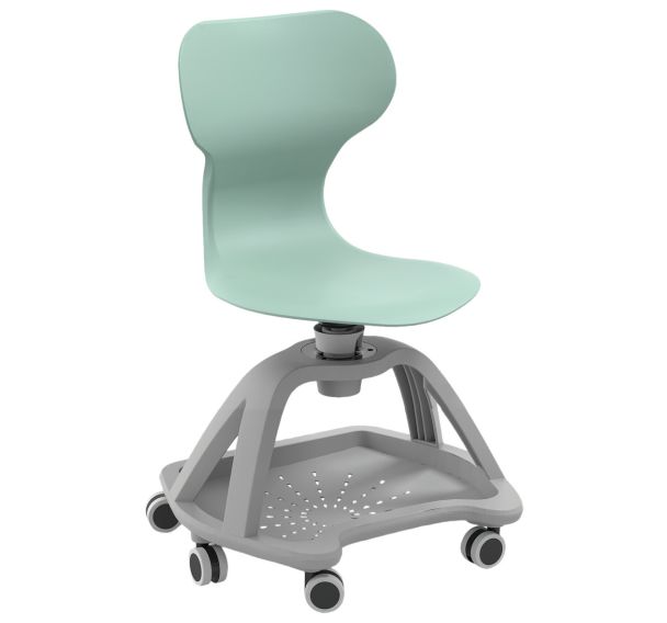Chaise recyclée  pivotante Mia Store  plateau inférieur-Mirplay School