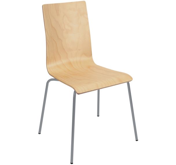 Chaise restaurant coque bois