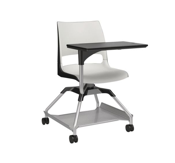 Chaise sur roulettes avec tablette Learn2 Doni bicolore