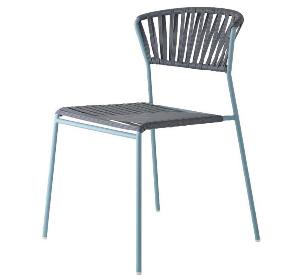 Chaises Lisa Club 4 pieds corde PVC S-CAB
