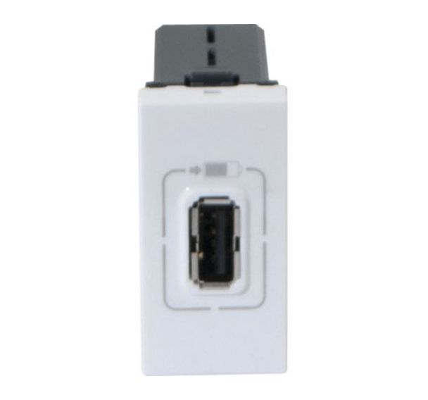 Chargeur 1 usb 22,5X45 legrand universel