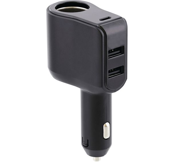 Chargeur allume-cigare 4 en 1 - USB-A et USB-C