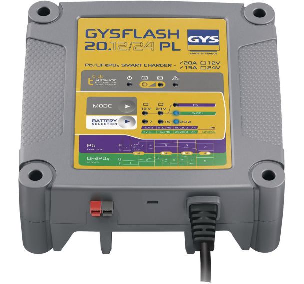 Chargeur de batterie - Gysflash 20.12/24 pl - Gys