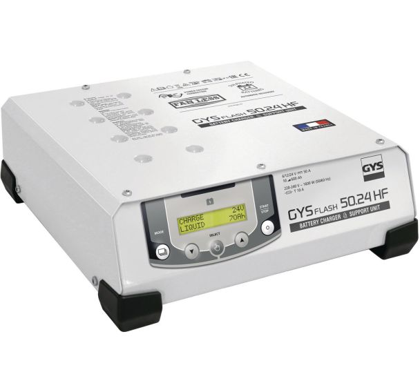 Chargeur de batterie GYSFLASH 50.24 HF (câbles 2,5m)