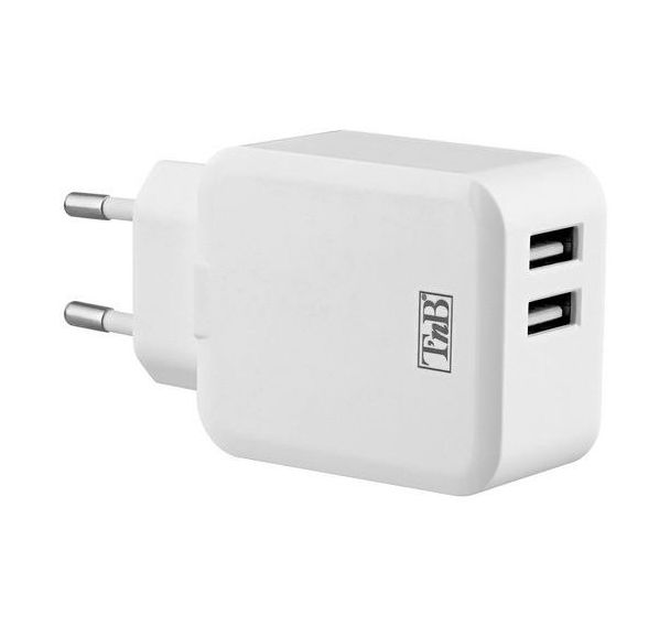 Chargeur secteur 2 USB 4.8A - T'nB
